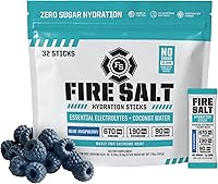 Vista 11 de Fire Science - Barras de hidratación con sal de fuego, electrolitos y agua de coco, mezcla de bebida de hidratación con magnesio, potasio y sodio