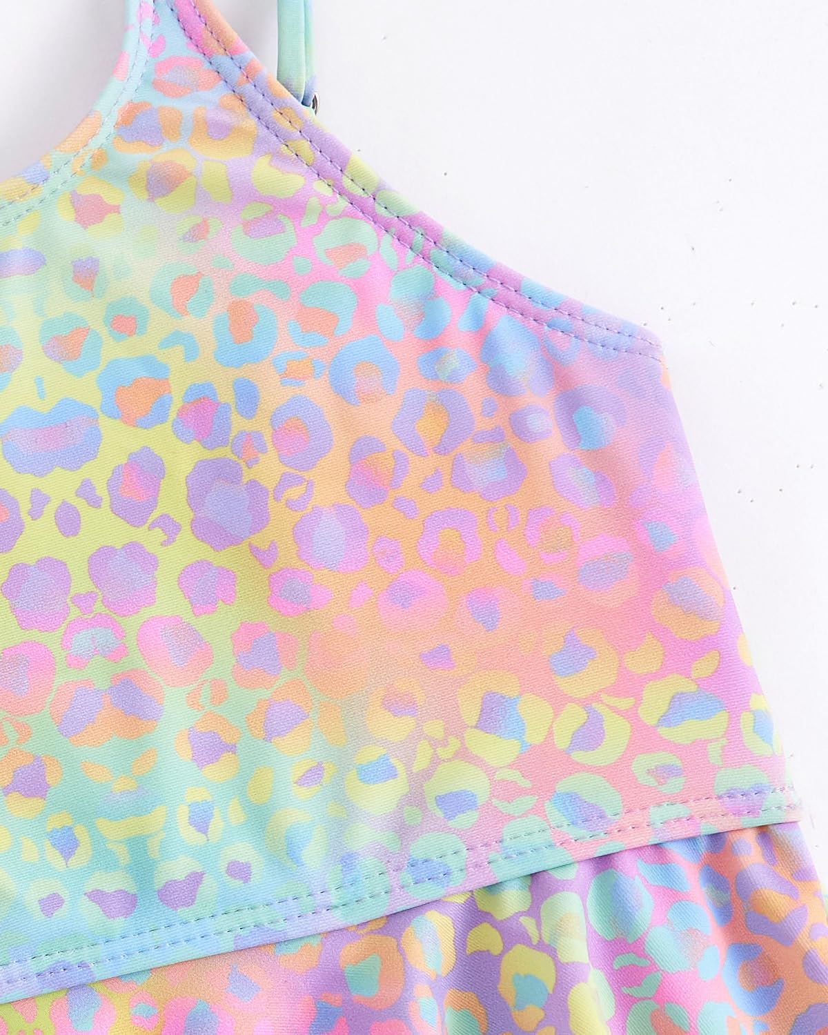 WYTbaby Badeanzug Mädchen Uv Badebekleidung 3 Stück Langarm Rash Guard Set Tankini Bikini Uv Schutzkleidung für Kinder Mädchen 3-8 Jahre
