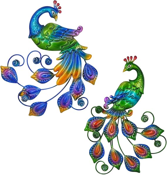 Tuokiuhn Metal Peacock Bird Wall Art Bird Wall Decor Outdoor Wall art Suitable for