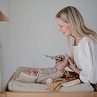 Vista 4 de Mushie - Aplicador de crema para pañales de silicona suave con base de succión (rosado)