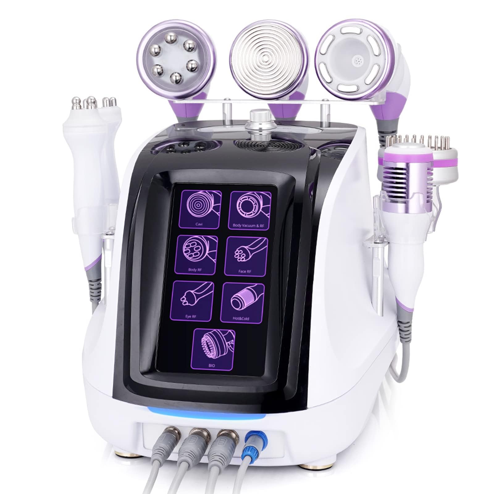 RF Cavitation Beauty Maszyna do pielęgnacji twarzy, antycellulitowe urządzenie wyszczuplające, mikroprądowa liposukcja próżniowa peeling skóry, usuwanie zmarszczek