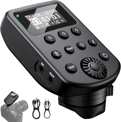AODELAN Wireless Flash Trigger Compatible with Profoto Air1 and Air2, for Canon, for Sony, for Nikon, for Olympus,for Fujifilm Cameras 650FT Remote Control 100 Channels 6 Groups,Replaces Connect Pro