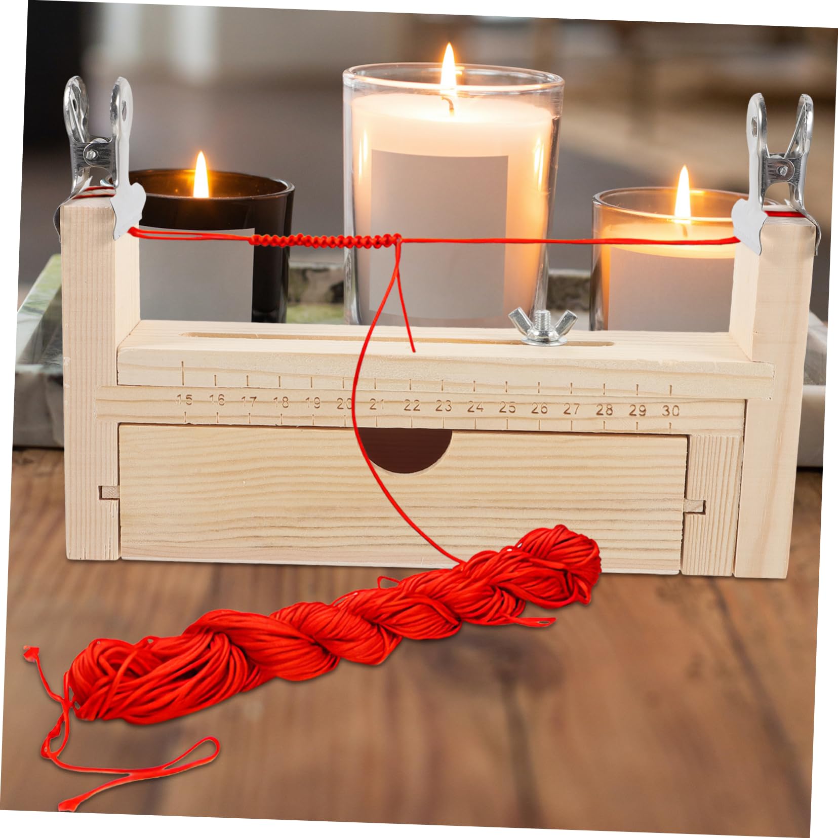 SHINEOFI Telaio in Legno per Intrecciare Braccialetti, Marrone
