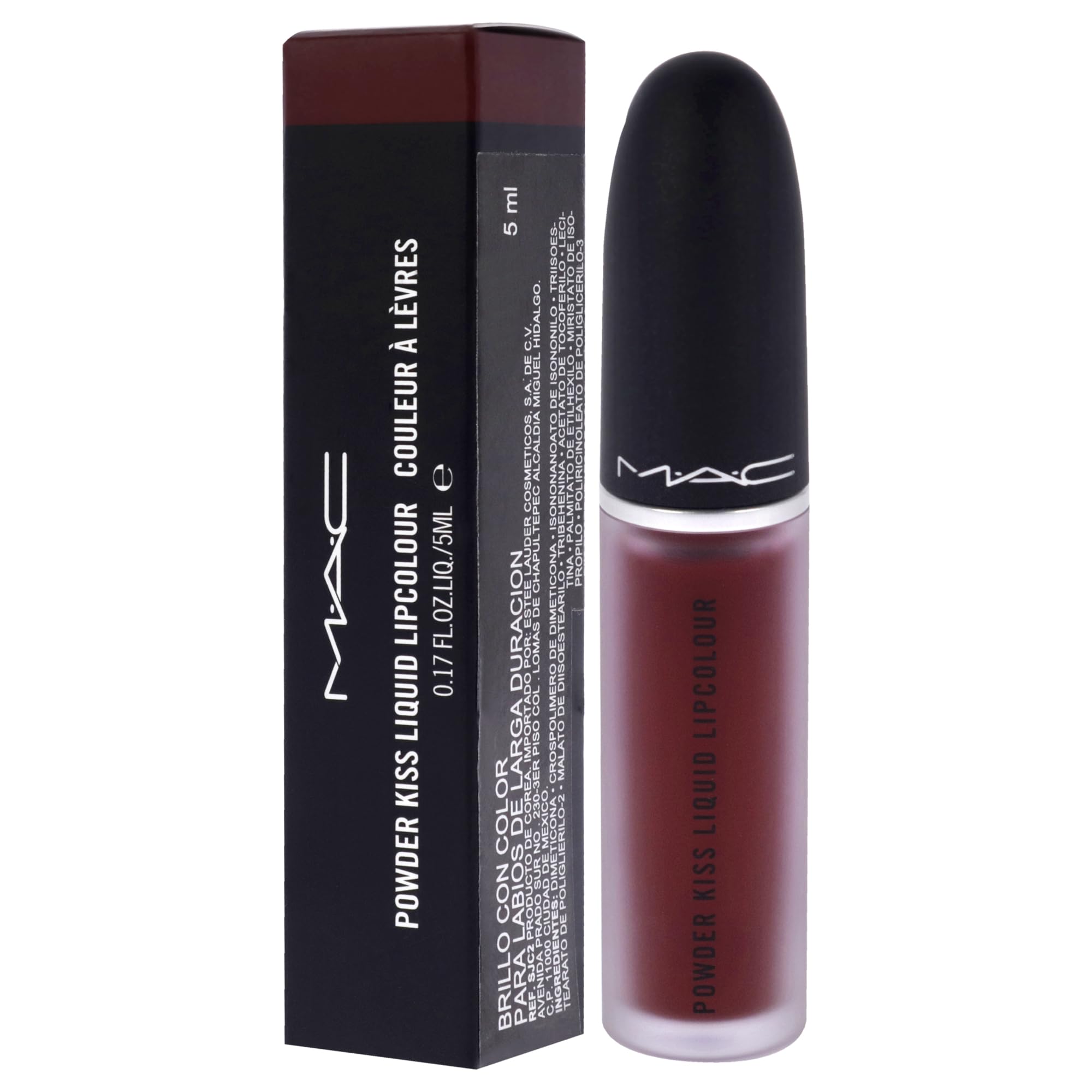 MAC Powder Kiss Liquid Lipcolor - 995 Fashion Sweetie For Women 0.17 oz Lipstick, Red - Image 4