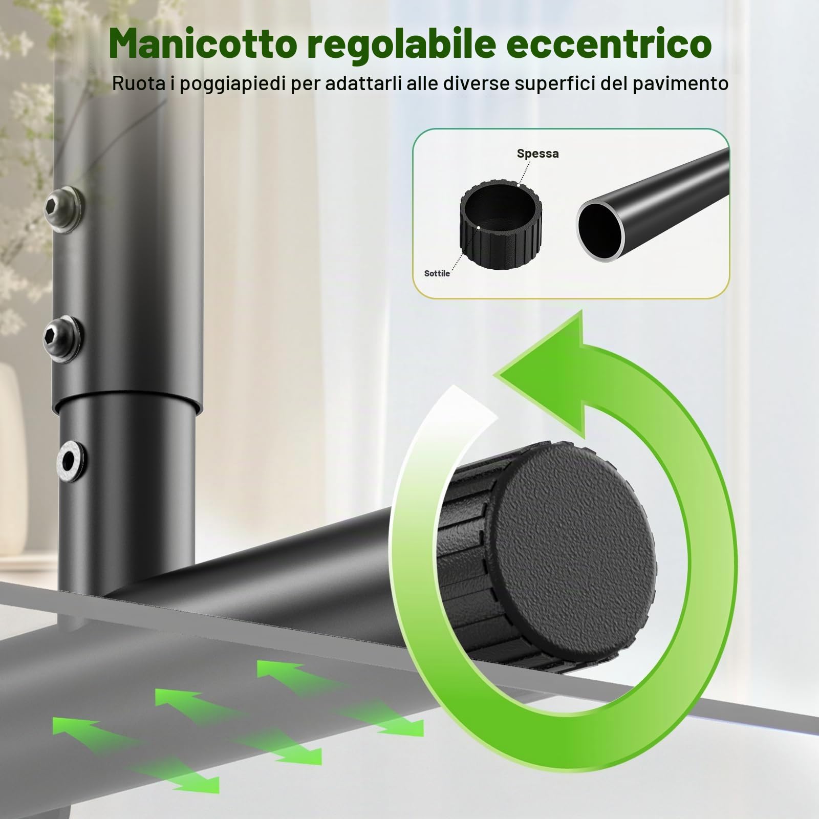Dip Bar Station Regolabile, Parallele Calisthenics con Tubo di Collegamento, Regolabile in Altezza e Larghezza, Calisthenics Equipment da Case