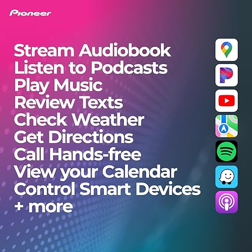 Miniatura 5 de Pioneer DMH-C2550NEX Tienda Alexa de 6.8 pulgadas cuando se combina con la aplicación Pioneer Vozsis, Android Auto, Apple CarPlay, Bluetooth, radio