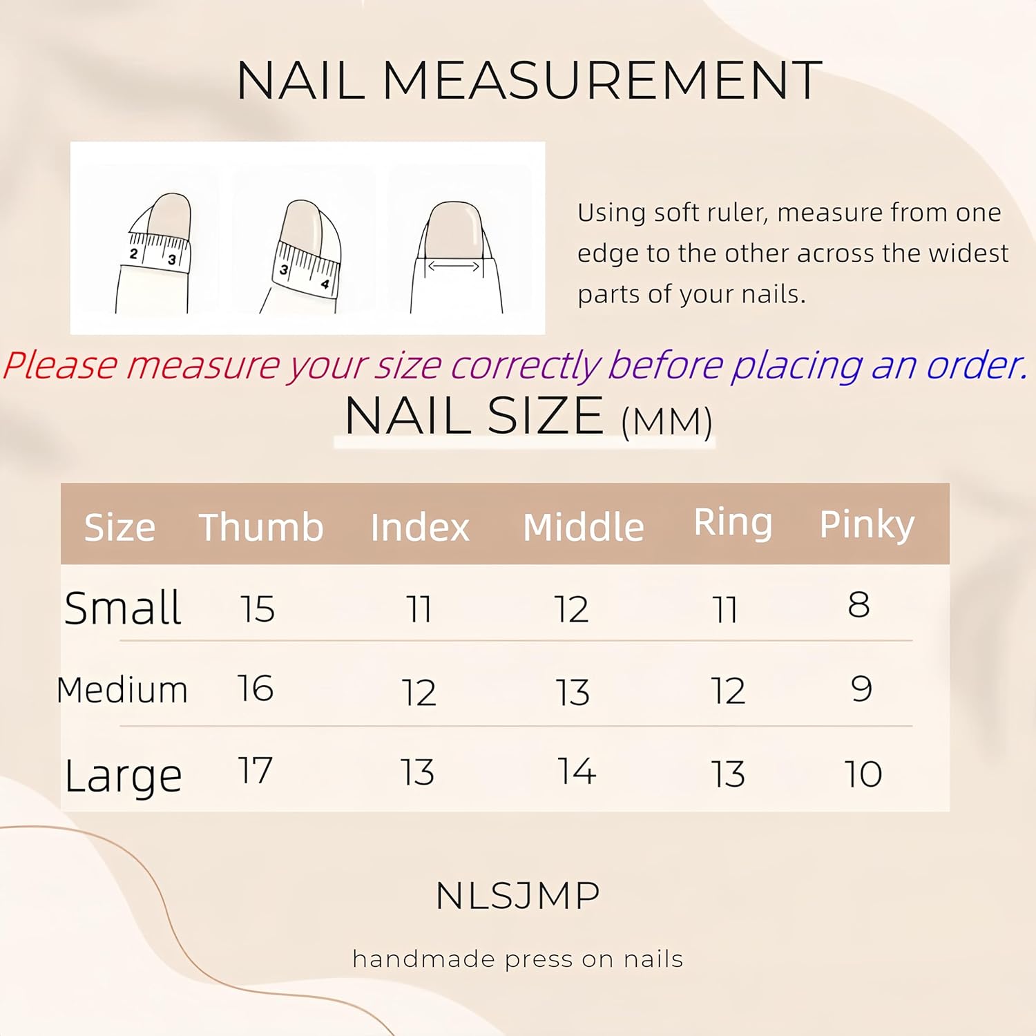 handmade nails press on Salon Quality fish starfish flower orange cherry pearl Reusable almond hand-painted gentle acrylic 3D fake nails designed kit,10 Nails, Size M #2914