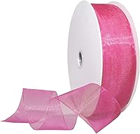 Vista 35 de Morex Ribbon 91803/100-609 Cinta de nailon Organdy, 5/8 pulgadas por 100 yardas, color rojo