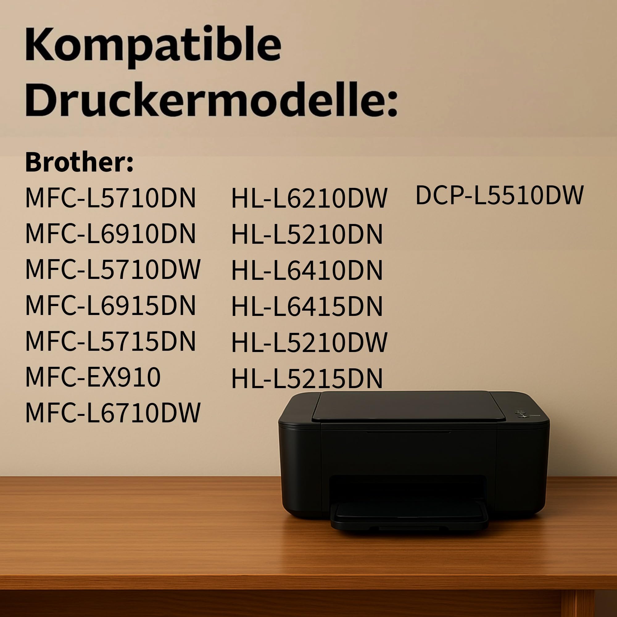 TN-3600XL TN-3600 toner z chipem kompatybilny z Brother TN3600XL TN3600 HL-L5210DN MFC-L5710DW MFC-L5710DN MFC-L6710DW DCP-L5510DWHL-L6210DW HL-L5210DW MFC-L69100 DN DN HL-L52 15 DN (8 sztuk, czarne)