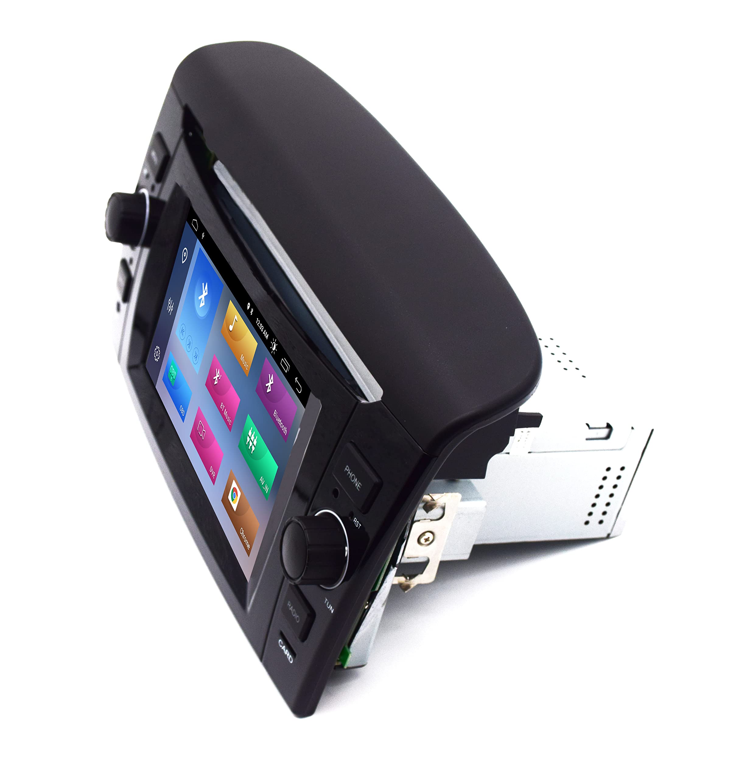 ESTOCK1 ANDROID 14 8CORE autoradio navigatore COMPATIBILE per Lancia Ypsilon 4GB/32GB Carplay wi-fi GPS 7" USB Bluetooth Mirrorlink CAR TABLET stereo radio (Senza Kit Telecamera)