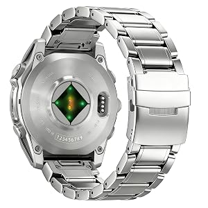 Abanen Titanium Watch Band with Flip-Lock Folding Clasp for Garmin Fenix 8 Tactix 8 epix Pro Enduro 22mm