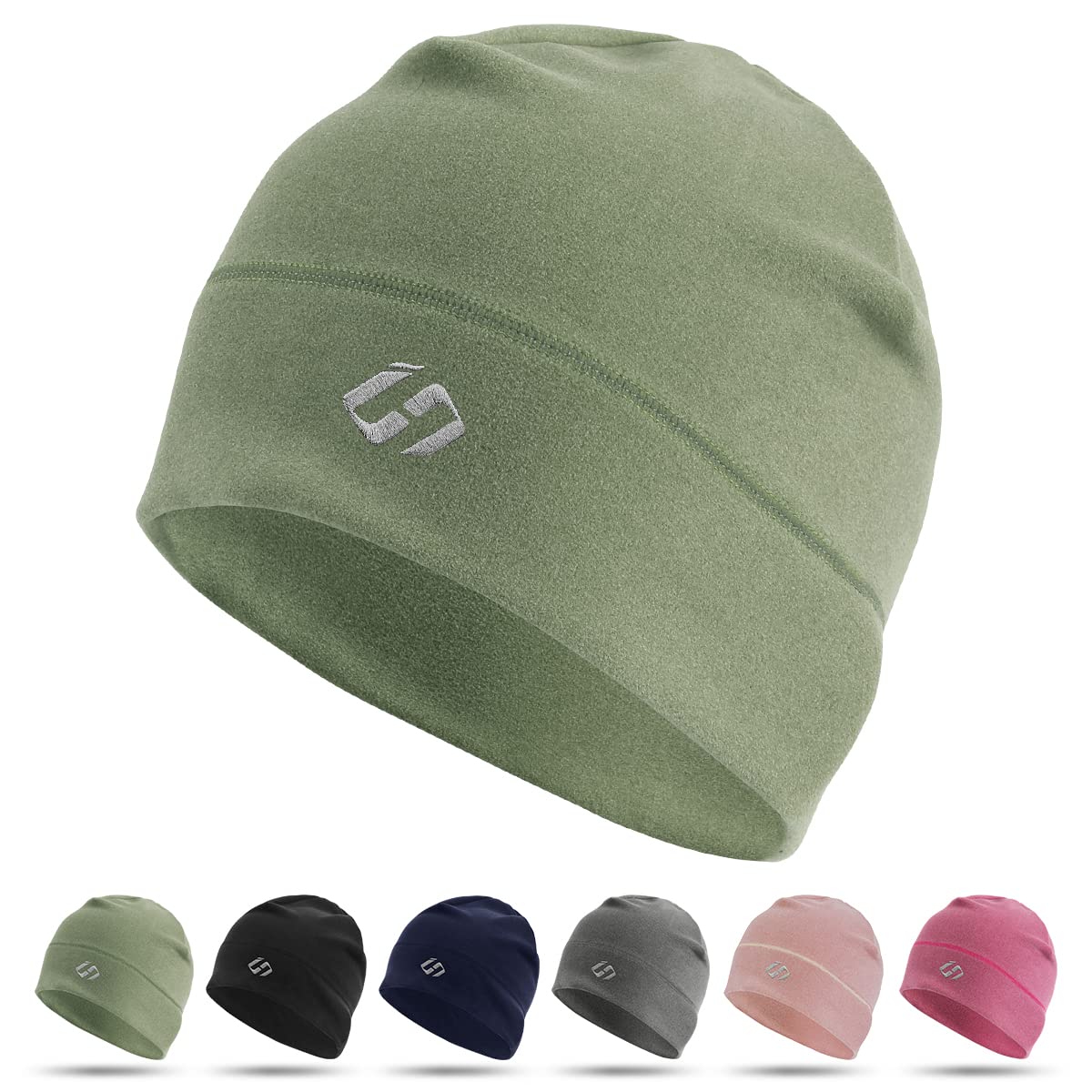 HASAGEI Thermal Running Hat - Men's Skull Cap Cycling Cap Under Helmet for Winter