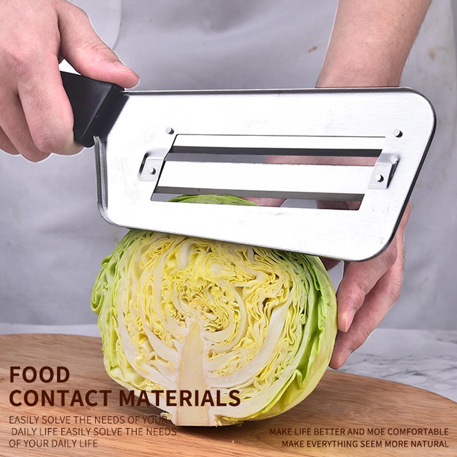 Râpe À Chou En Acier Inoxydable Pour Salade De Chou, Cuchillo Triturador De Repollo