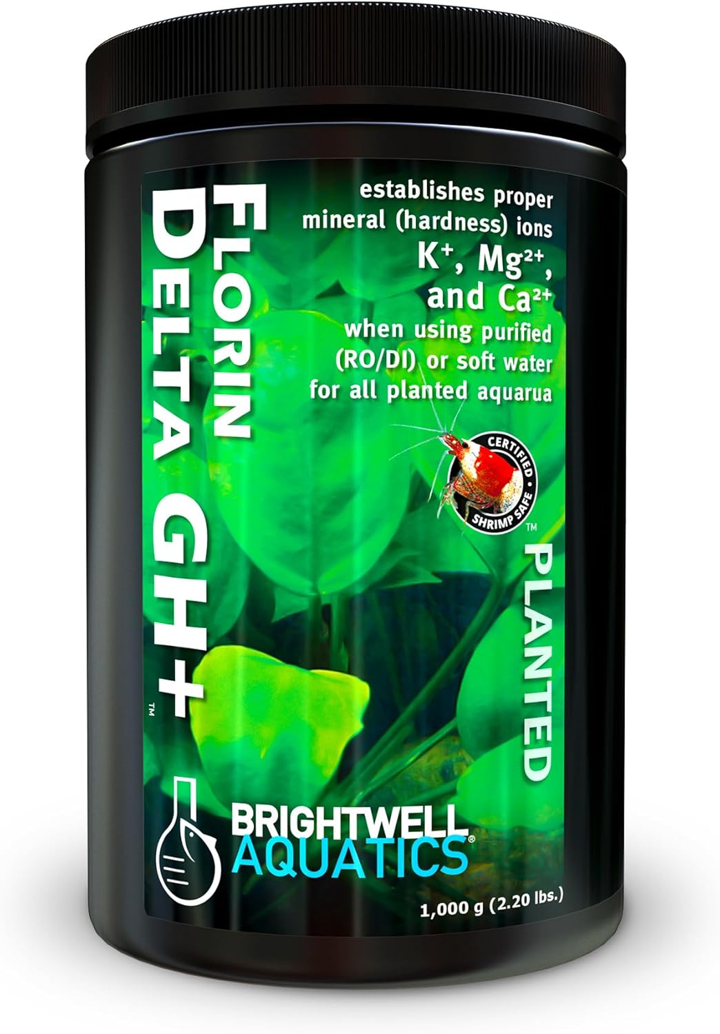 Brightwell Aquatics Florin Delta GH+ - Establishes Mineral Balance in Purified or Soft Water for Use in Freshwater Planted Aquariums