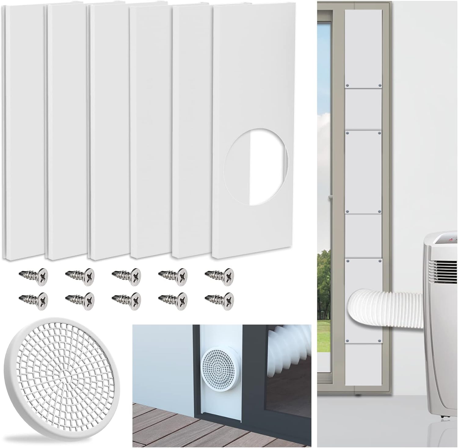 LBG Products Portable Air Conditioner Sliding Door Kit