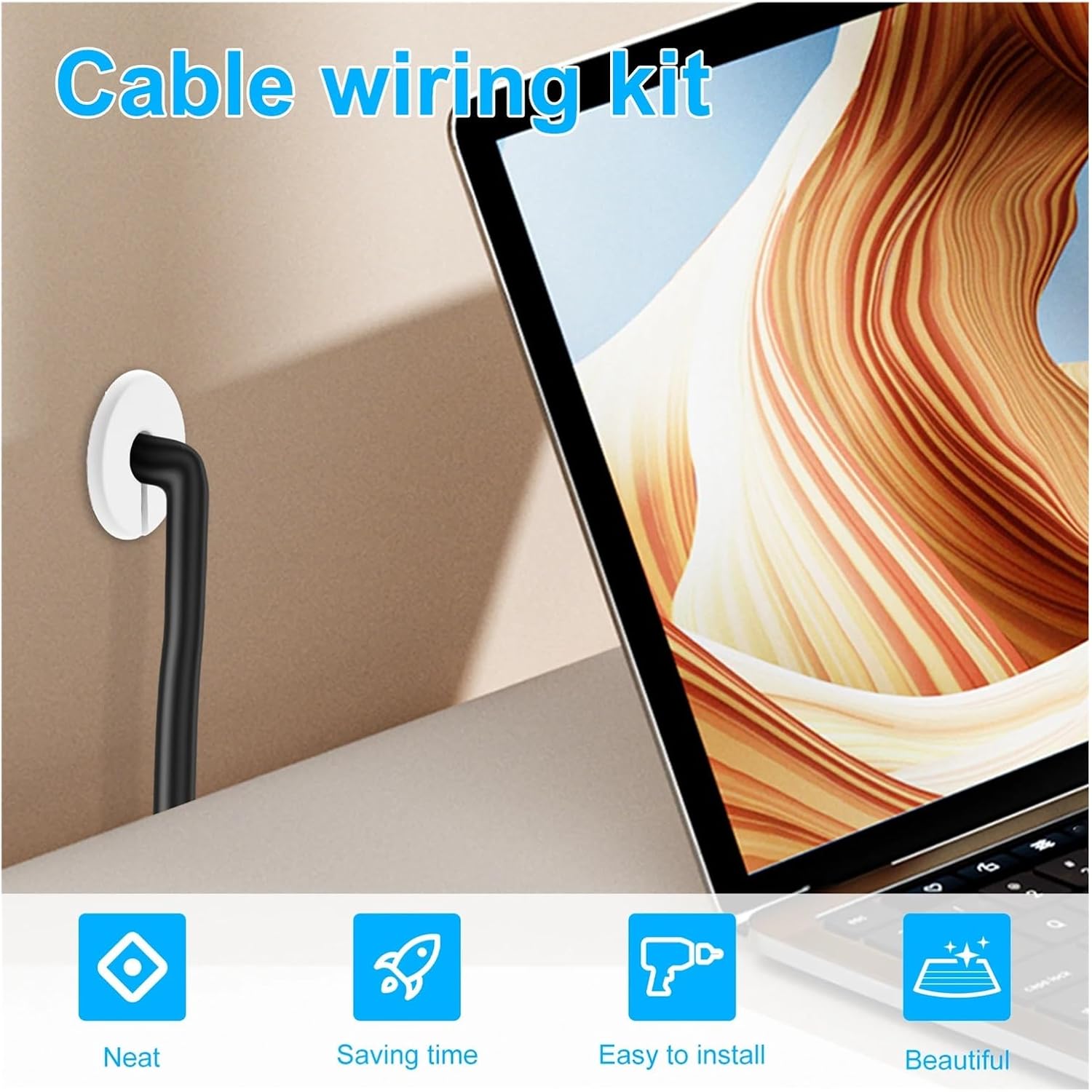 Reliable 2 Sets Of Starlink Cable Cabling Kits, Easy To Manage Cables, Installation Kits