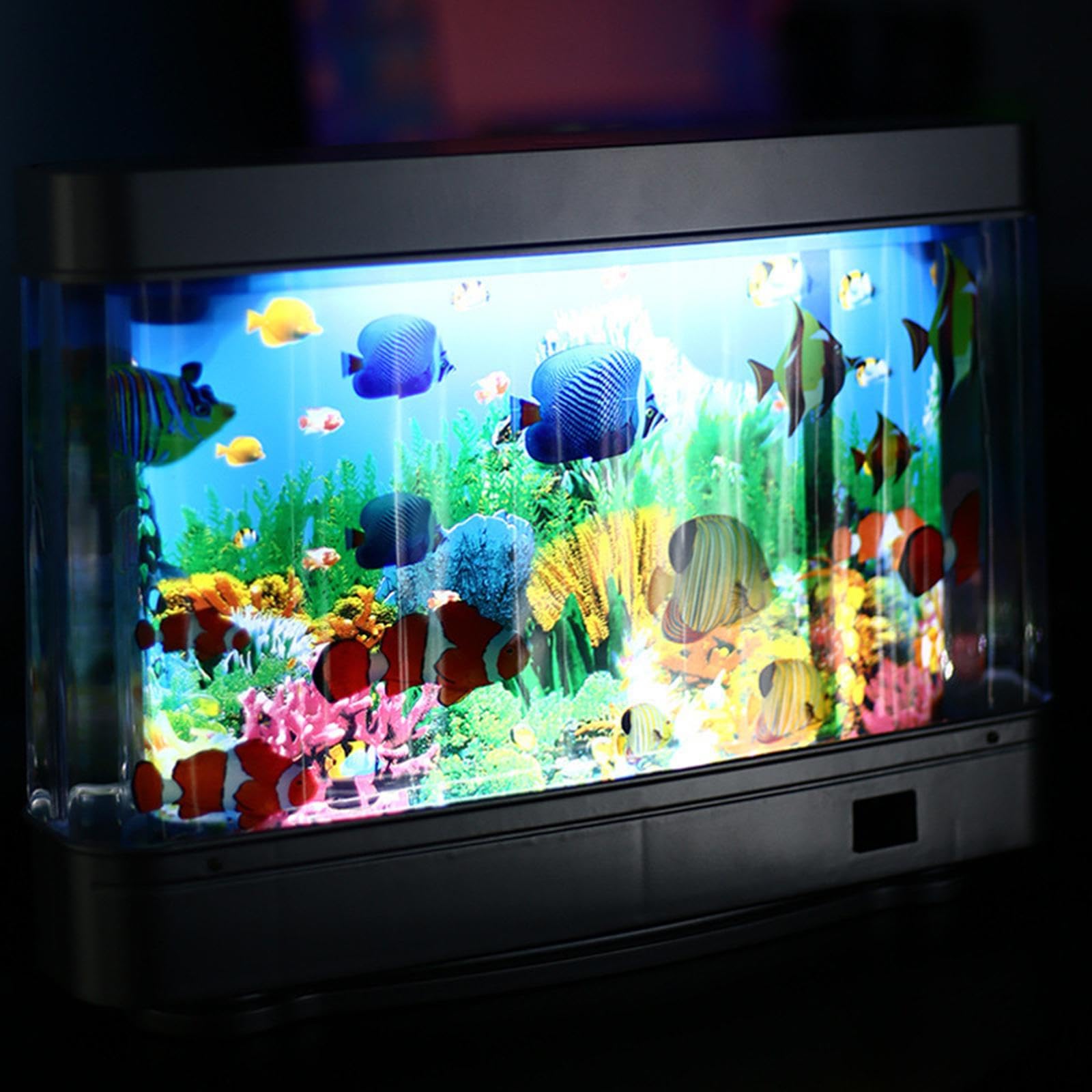 rockible Lampe D'ambiance pour Aquarium, Veilleuse LED pour Paysage Tropical Artificiel, Vues en Mouvement