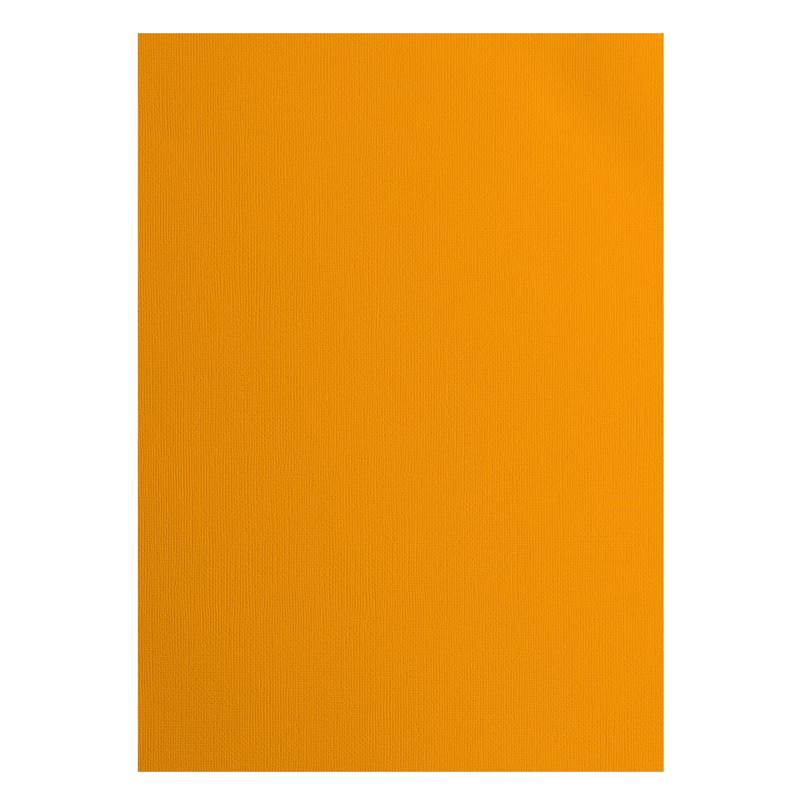 Vaessen Creative Mango Florence Cardstock Textured - Coloured Card Making Supplies A4 - Orange - 10 Sheets - Coloured Paper For Scrapbooking, Card Making, Die Cutting And Paper Crafts - 216 Gsm