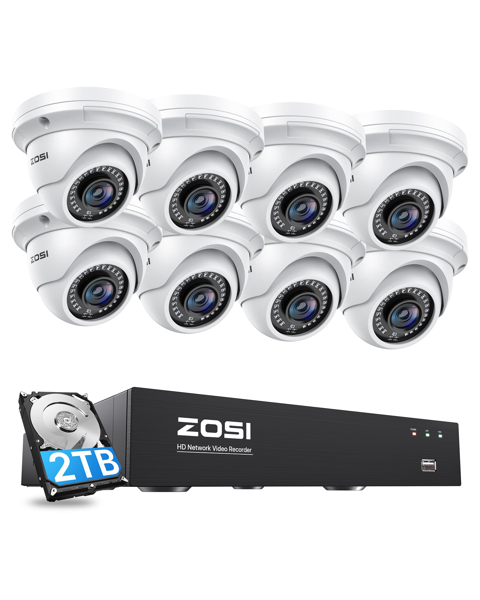 K*ん様 ZOSI 防犯カメラ 8台セット 500万画素 PoE Amazon.co.jp: ZOSI 500万画素poe防犯カメラ8台セットpoe給電 屋外