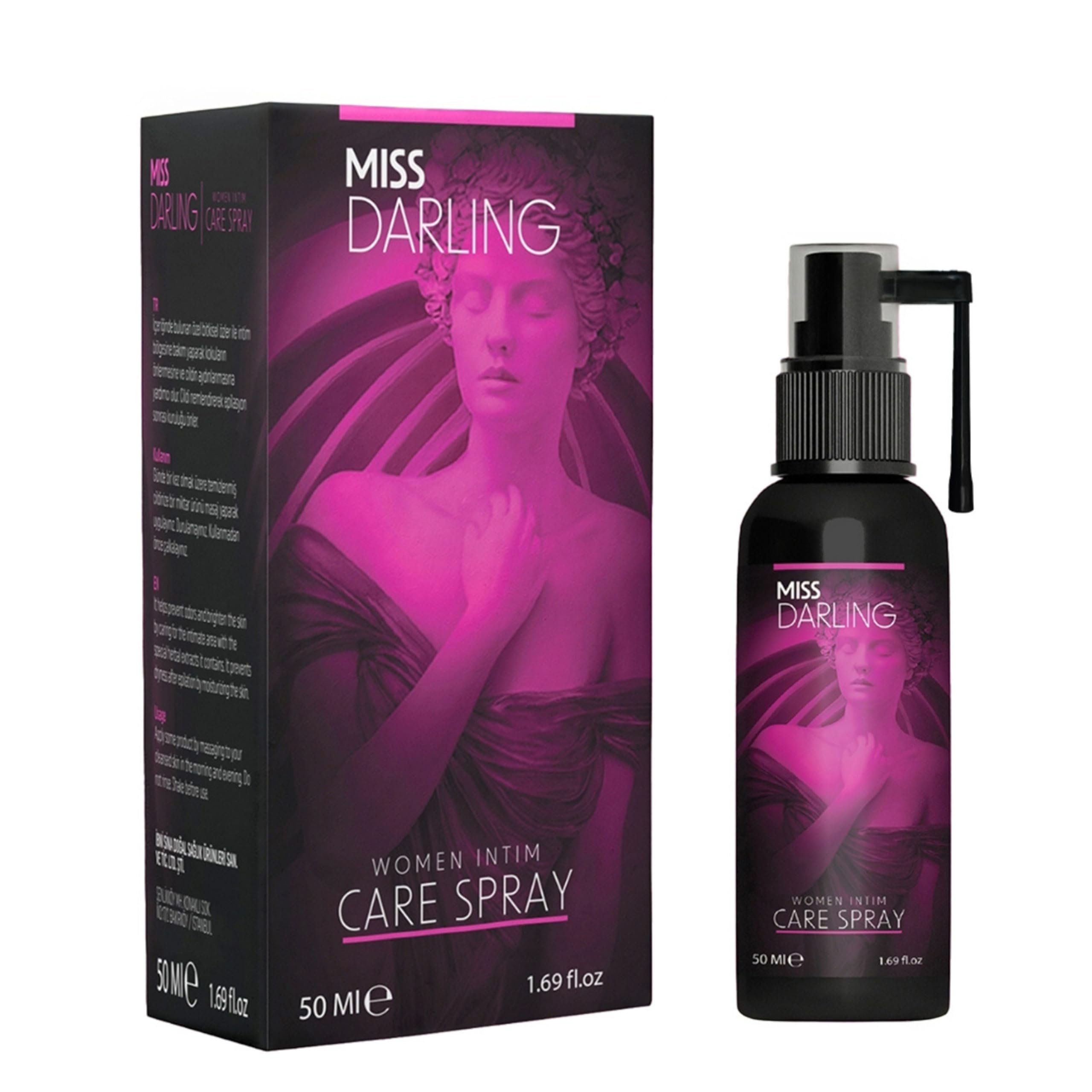 Miss Darling Intimate Feminine Care Spray for Women Odor Control pH Balance Tightening Support Soothing Daily Mist for