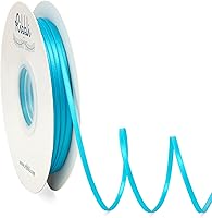 Vista 36 de Ribbli - Cinta de satén de 1/8 pulgadas x 100 yardas, cinta dorada fina de doble cara para uso en tarjetas de invitación de boda, envoltura