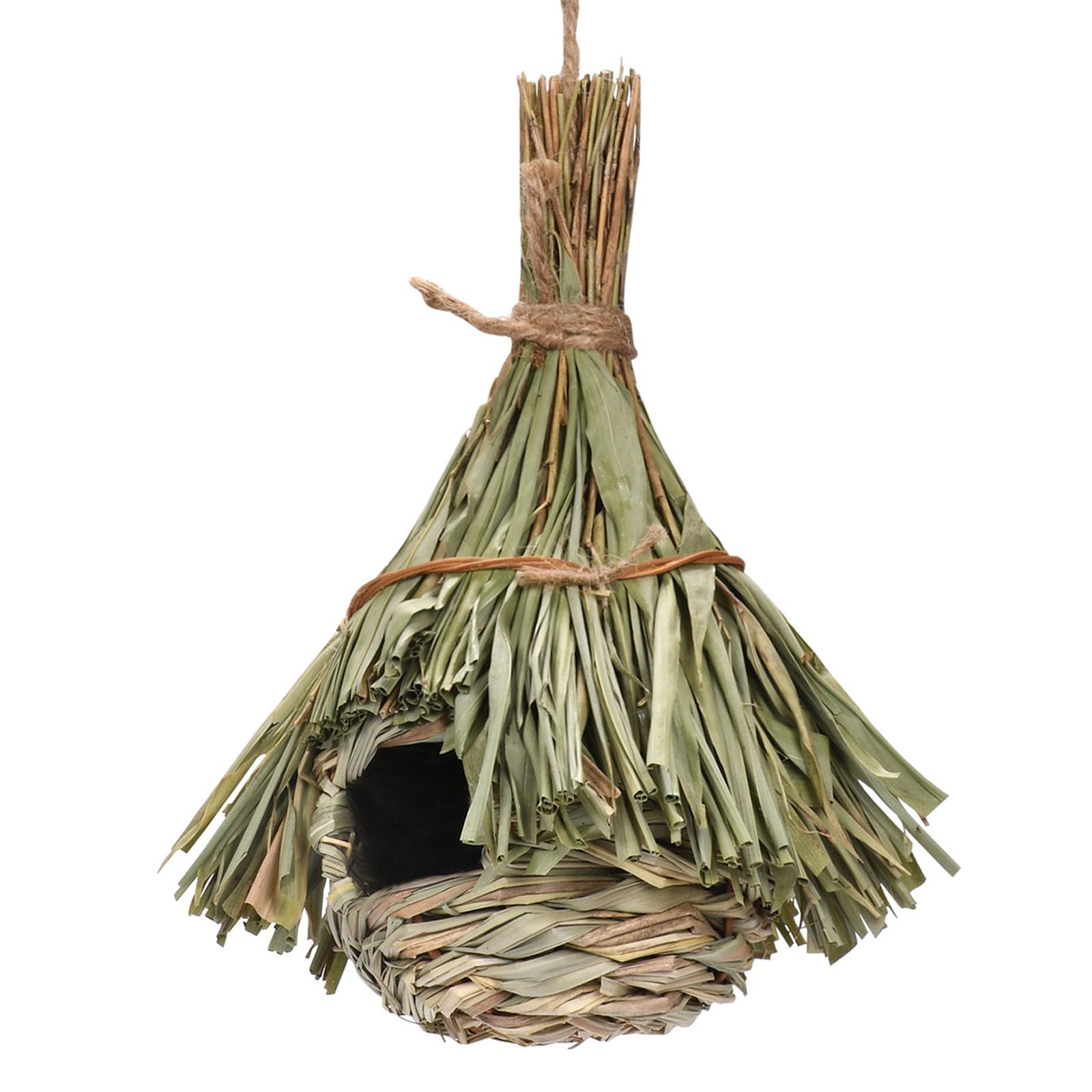 Tazweeq Bird House,Handmade,Natural Bird Nest,Hand Woven Hanging Bird House,Natural Breeding Place,for Garden,Outdoor,Tree,Suitable for Parakeets,Parrot,1pac