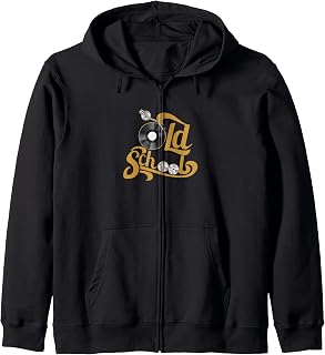 Marrón Old School Classic Brown Graphic Sudadera con Capucha