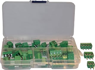 Screw Terminal Block Kit 5mm Pitch 2, 3, 4 Pole (40 pcs) by QSU