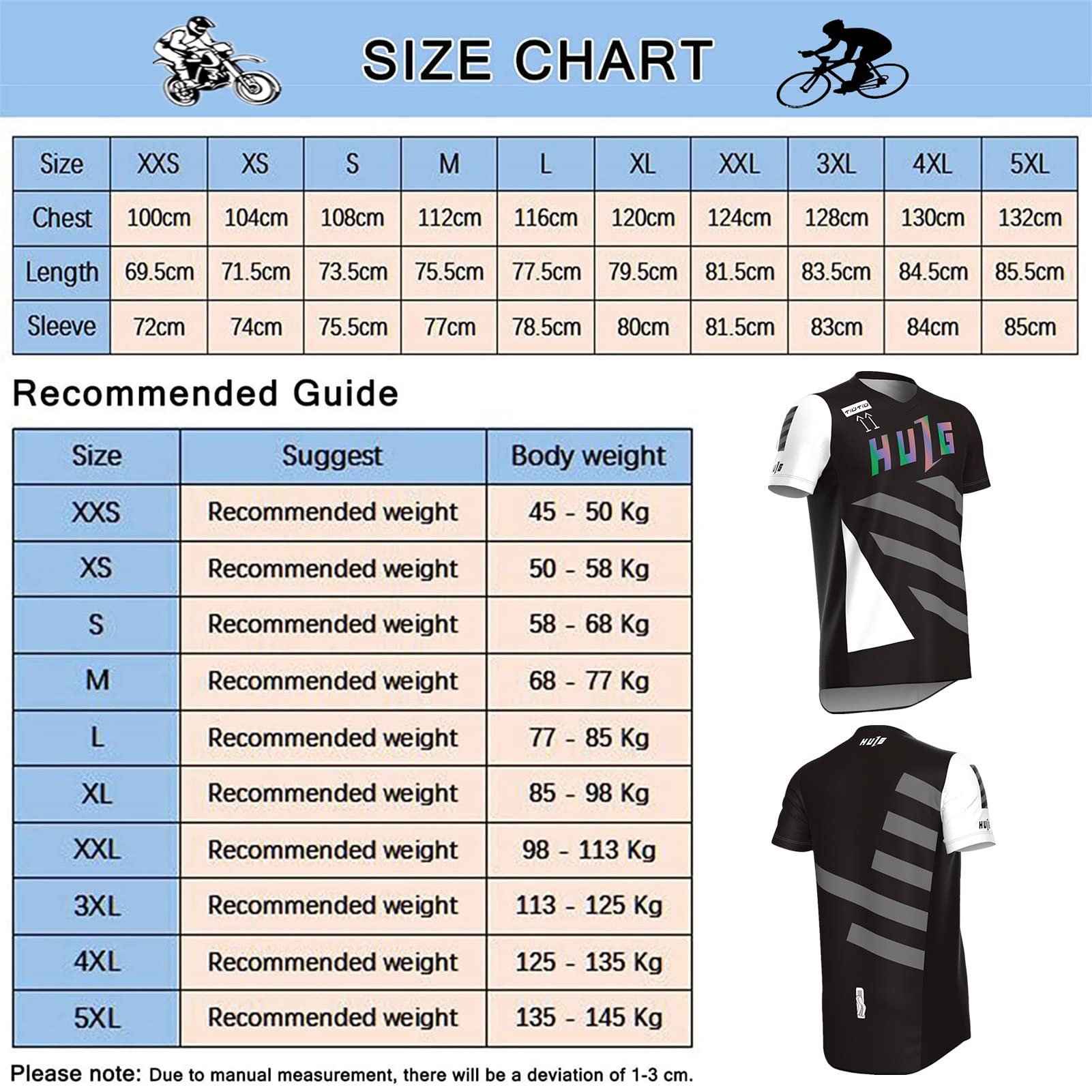 Maillot VTT à Manches Courtes pour Hommes, Maillot De Descente, Vêtements De Vélo pour Hommes Vêtements De Cyclisme/Motocross Chemise De Vélo De Montagne VTT BMX