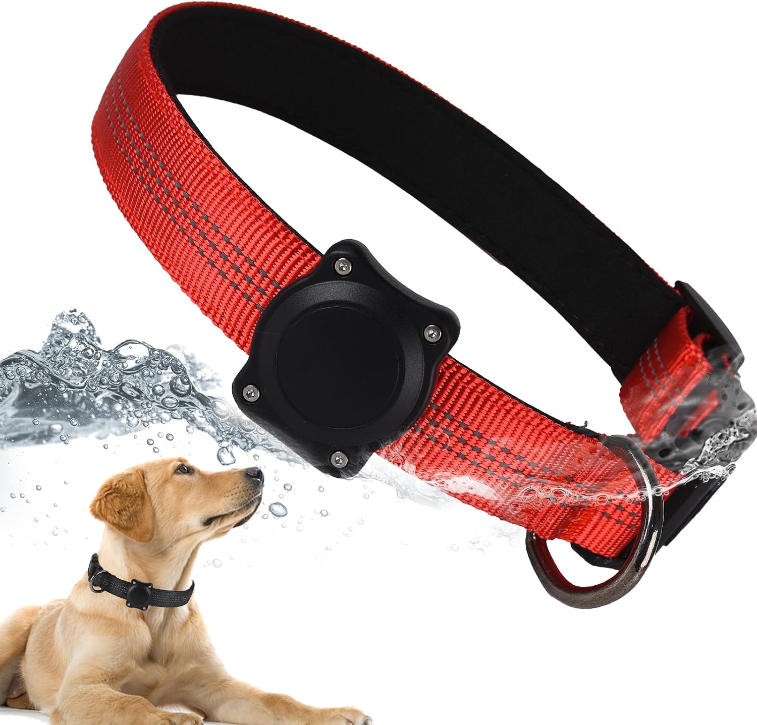 IP68 Waterproof Compatible with AirTag Dog Collar Holder