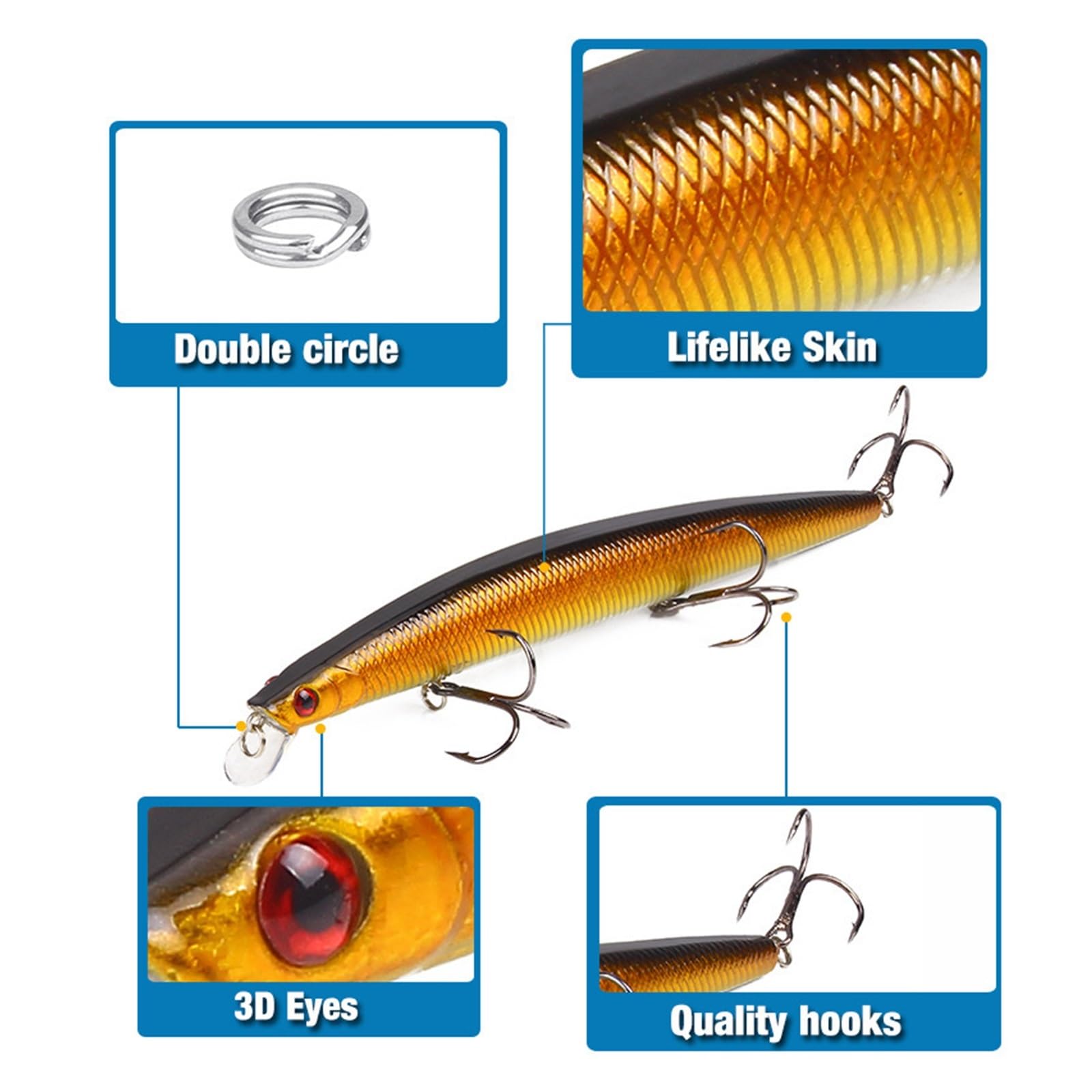 INEOUT 10 Stücke Big Laser Minnow Angeln Locken Set 180mm/26g Harten Köder Crankbait Isca Artificiais Pesca Meer Wobbler Schwimmen Köder