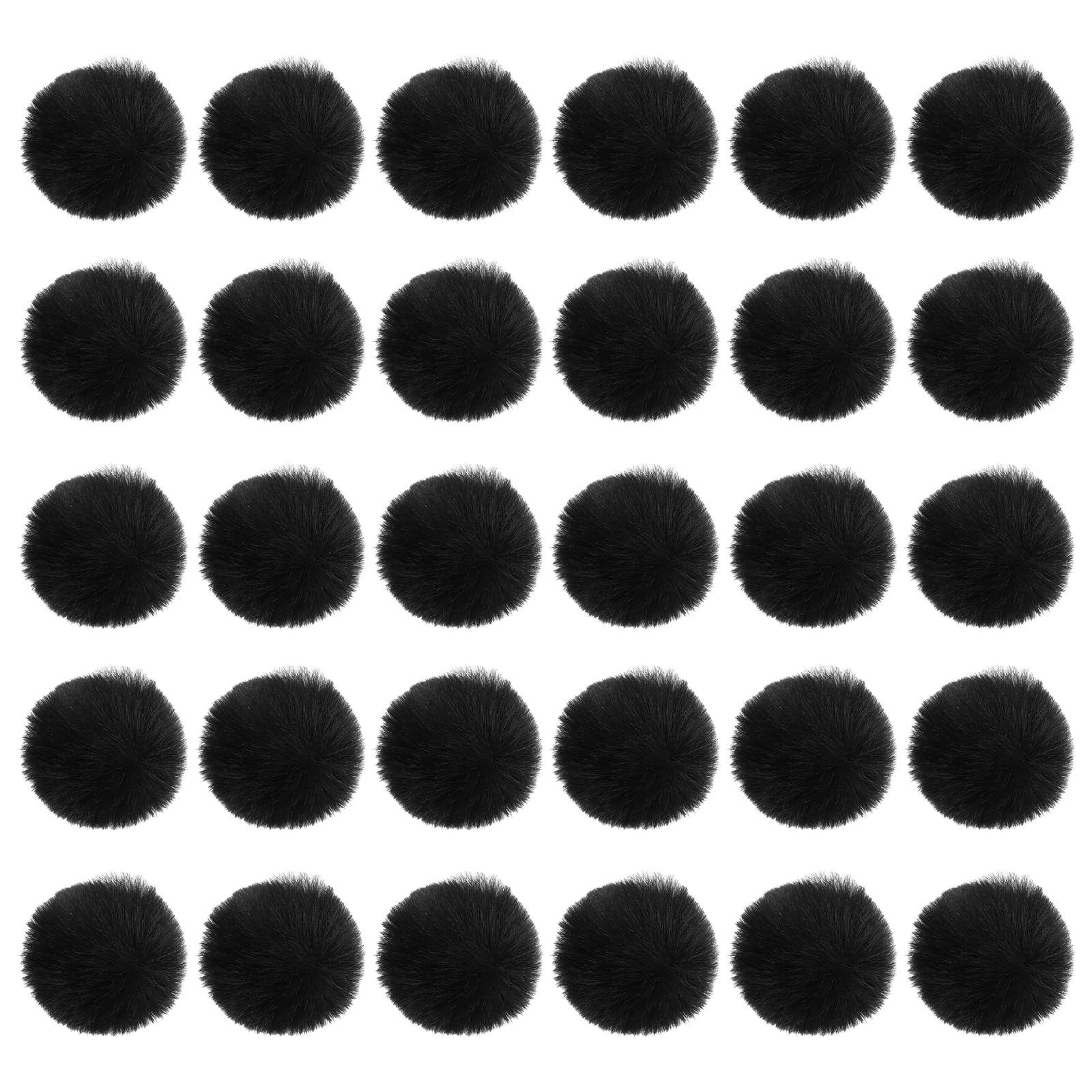 Pompons en fausse fourrure de 40mm amovibles pour laver vos bonnets sans les abîmer