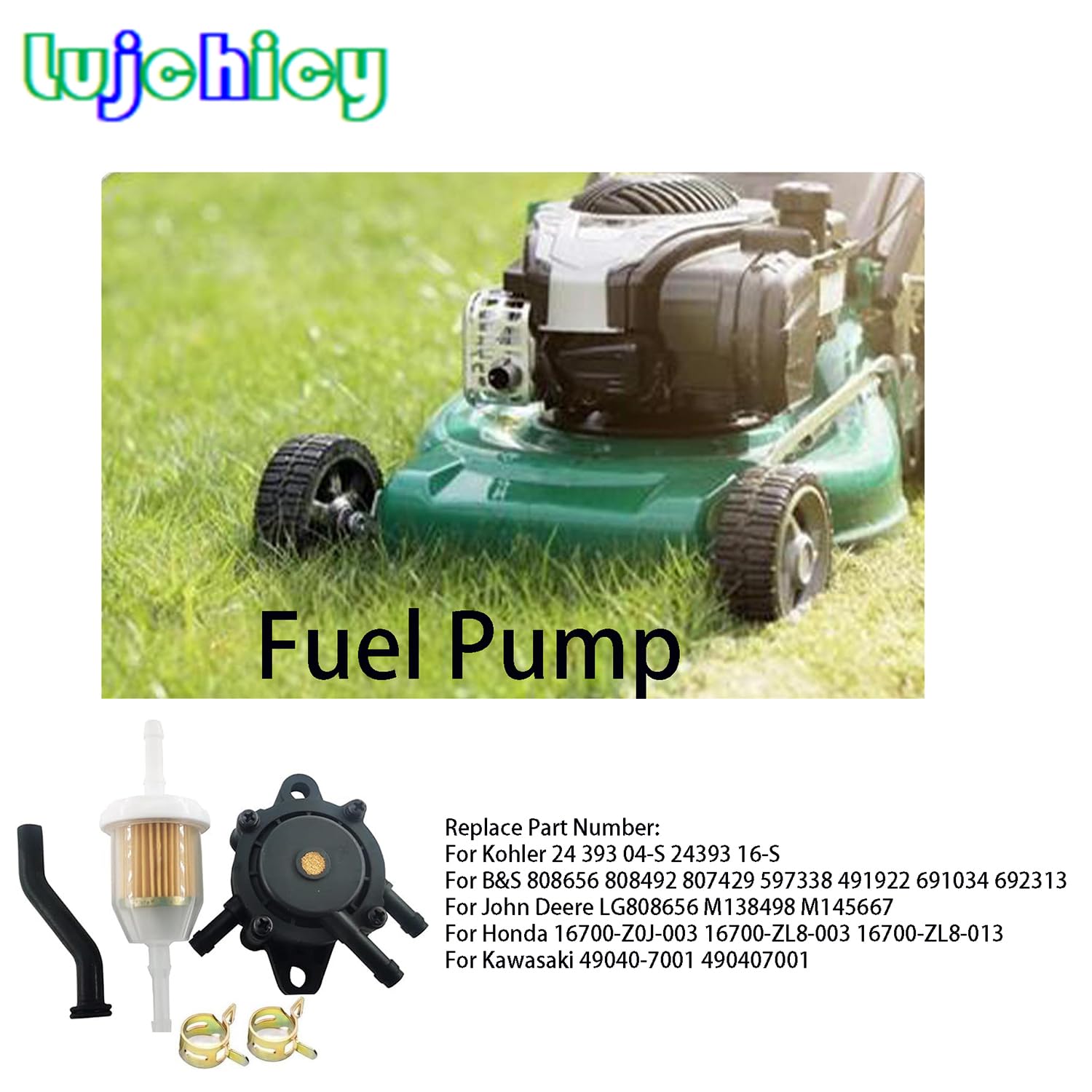 Kohler Engine Fuel Pumps 3Pk Gas Vacuum Fuel Pump For Kohler 17 25