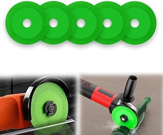 Diamond Rock Slab Grinding Disc, 100mm (4 inch) Diameter, 20mm (4/5 inch) Inner Hole, Rock Slab Cutting Disc, Glass Cutting Disc for Cutting and Grinding Ceramics, Tiles, Wine Bottles (5)
