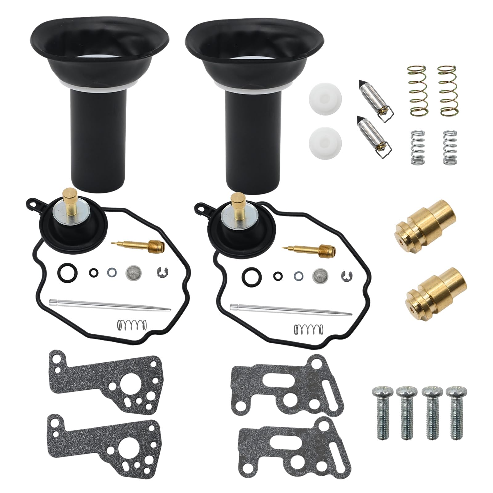 Vergaser-Reparatursatz Ersatz für Yamaha Virago 535 500 XV535 XV500 XV Vergaser, Vergaser-Kit mit Kolbenkolben-Absperr-Schwimmernadel-Teilen