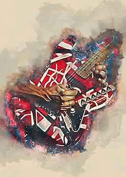 EDDIE VAN HALEN　置物　額　ピック　アート　インテリア　オブジェ EDDIE VAN HALEN置物額ピックアートインテリアオブジェ