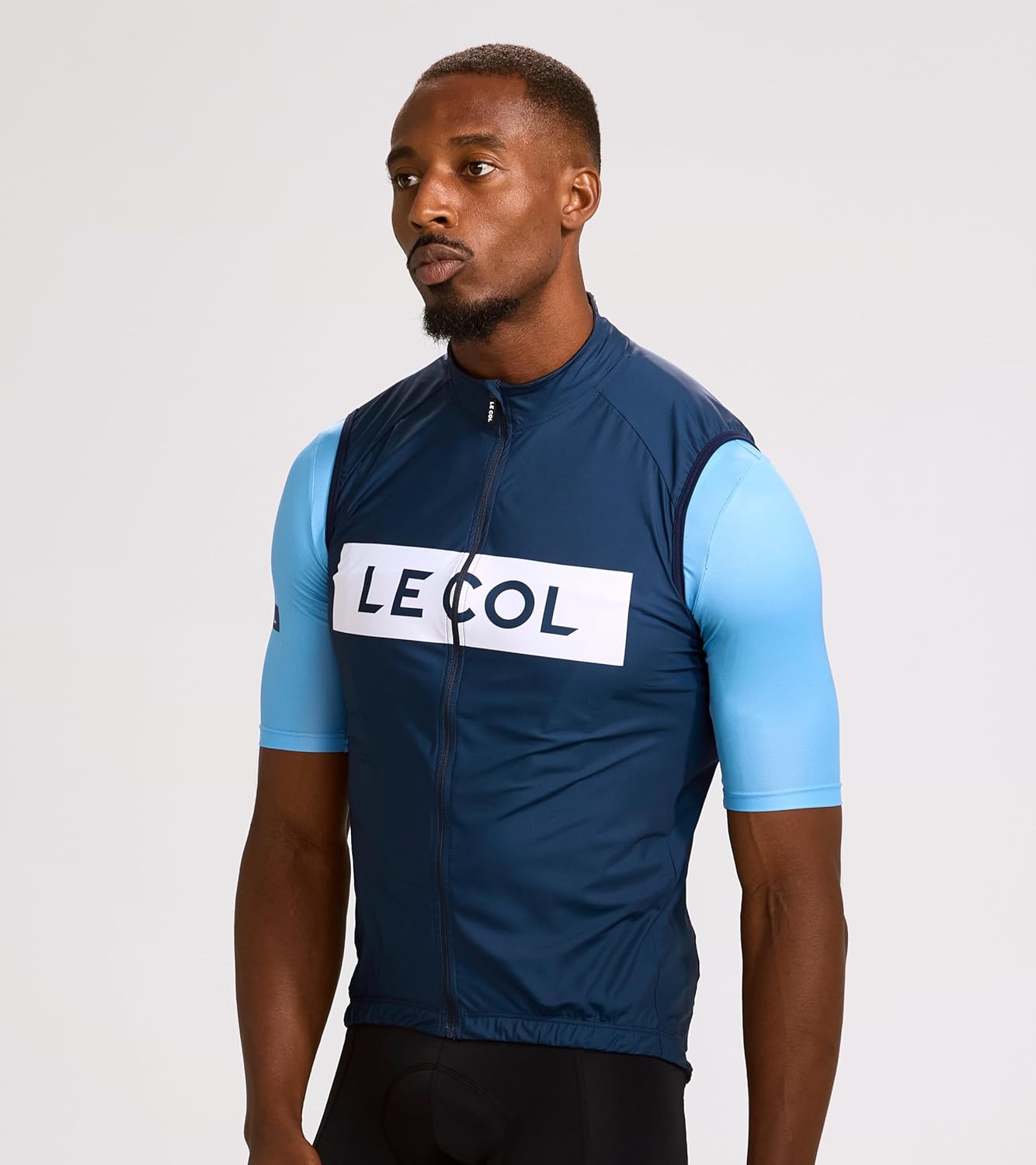 LE COL Men's Sport Logo Gilet | Sleeveless Cycling Jacket | Windproof, Showerproof, Reflective Tabs | S-XL - Image 4