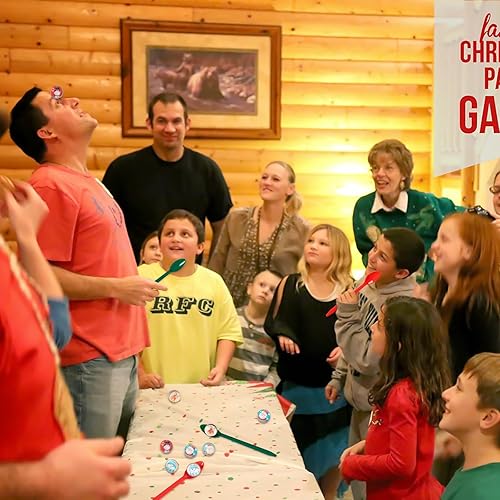 Miniatura 2 de Juego de Navidad, bola hinchable, cuchara, relé, carrera, juguete para adultos, decoración interior y exterior, Navidad, vacaciones, suministros de