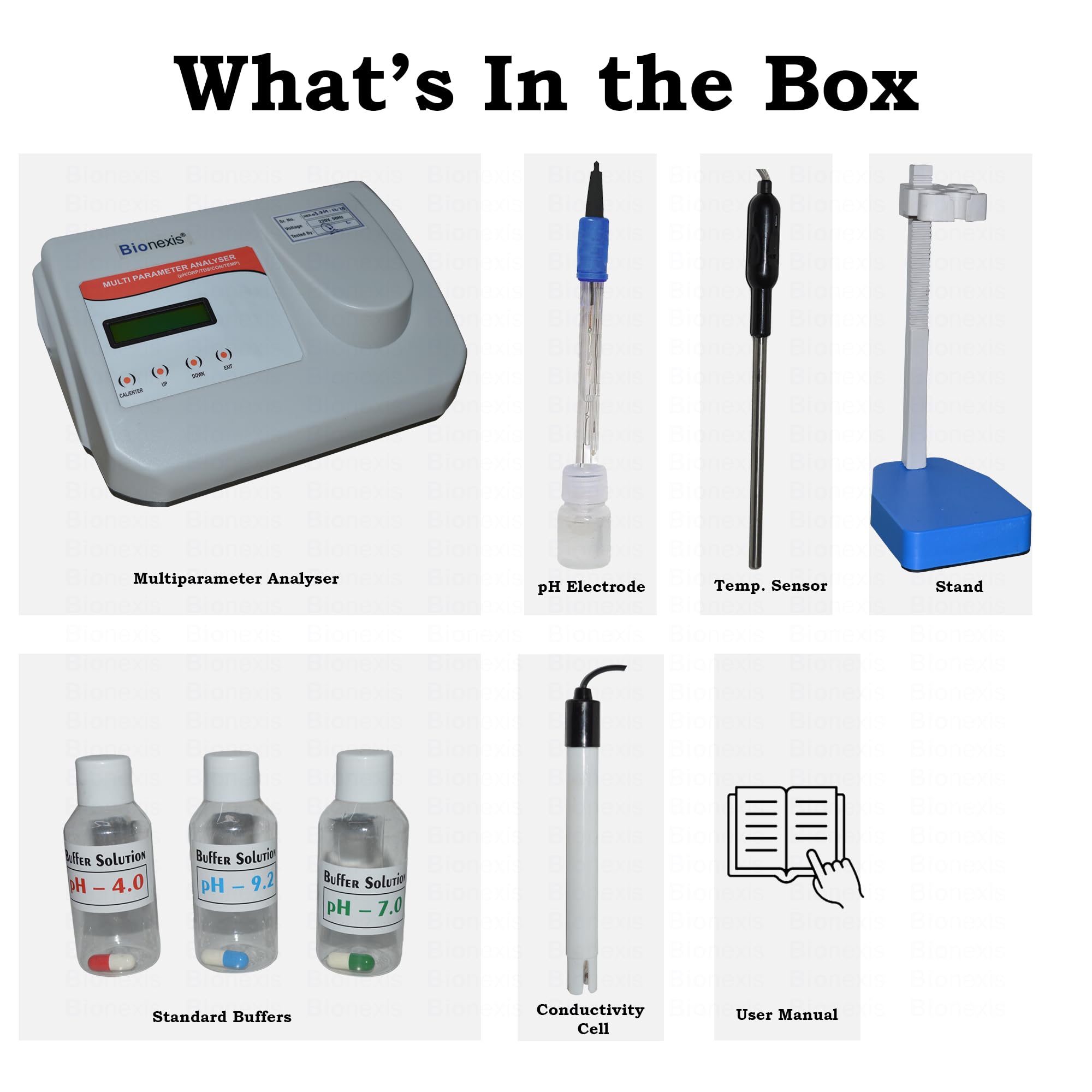 Bionexis® Laboratory Multiparameter Analyser pH/ORP/TDS/Conductivity/Temperature #BNMP001 - Image 3 thumbnail