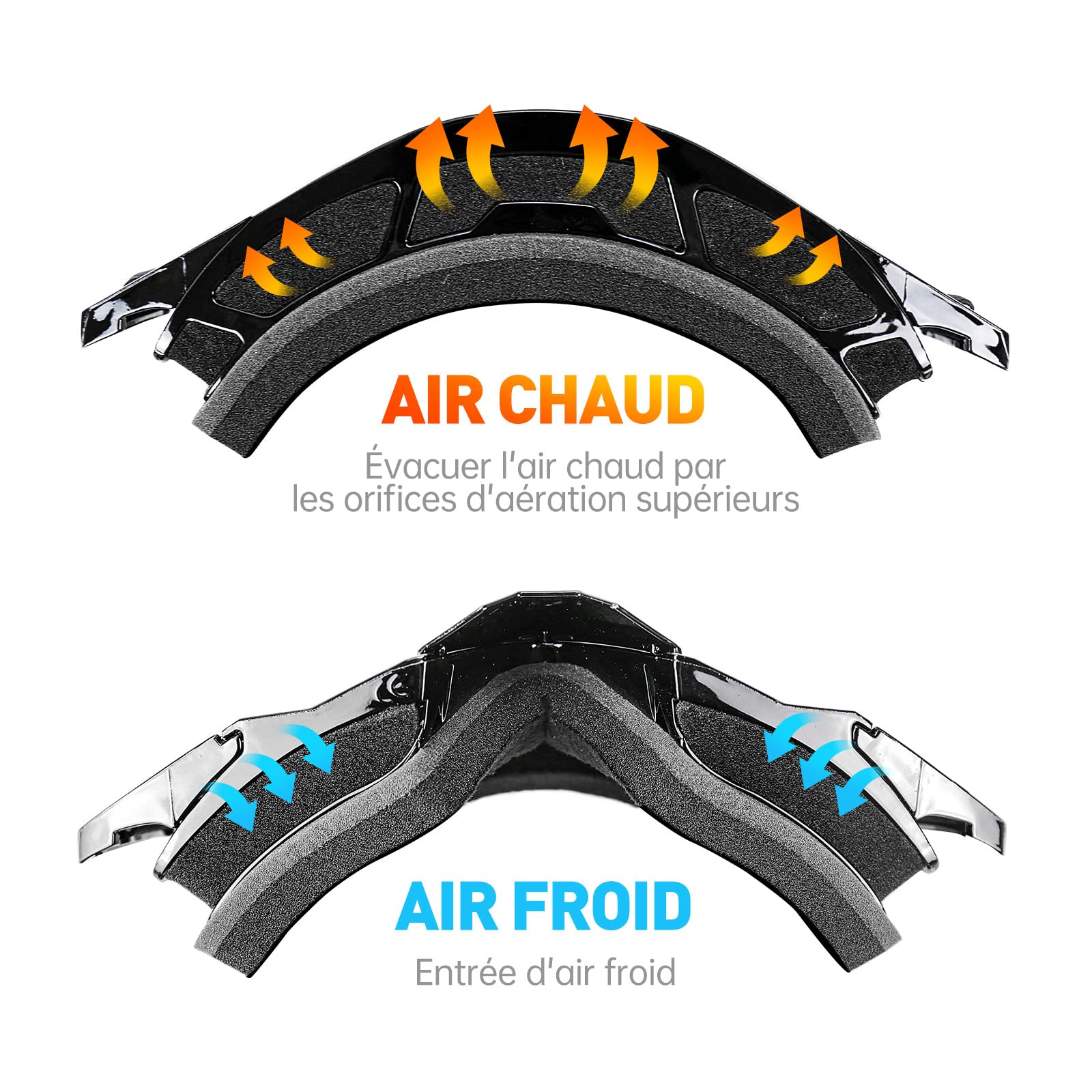 Lunettes Moto Cross, Masque Moto Cross avec protection du nez, Lunettes de Ski pour hommes et femmes, pour les sports de plein air, comme Lunette Moto