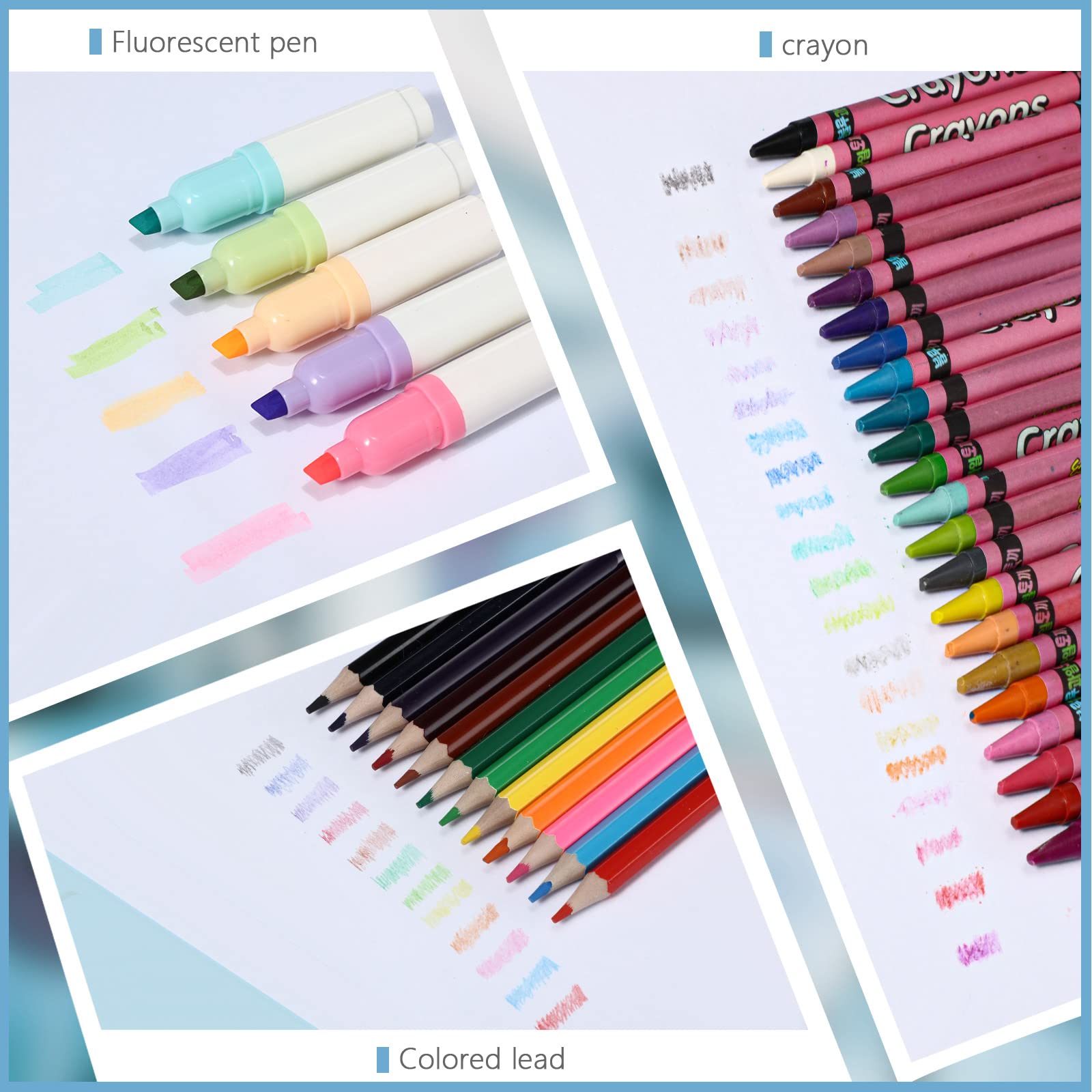 Kit de suministros de regreso a la escuela de 58 piezas para niñas de grado K-12, paquete de suministros esenciales, incluye carpetas, cuadernos, lápices, regla, tijera y mucho más