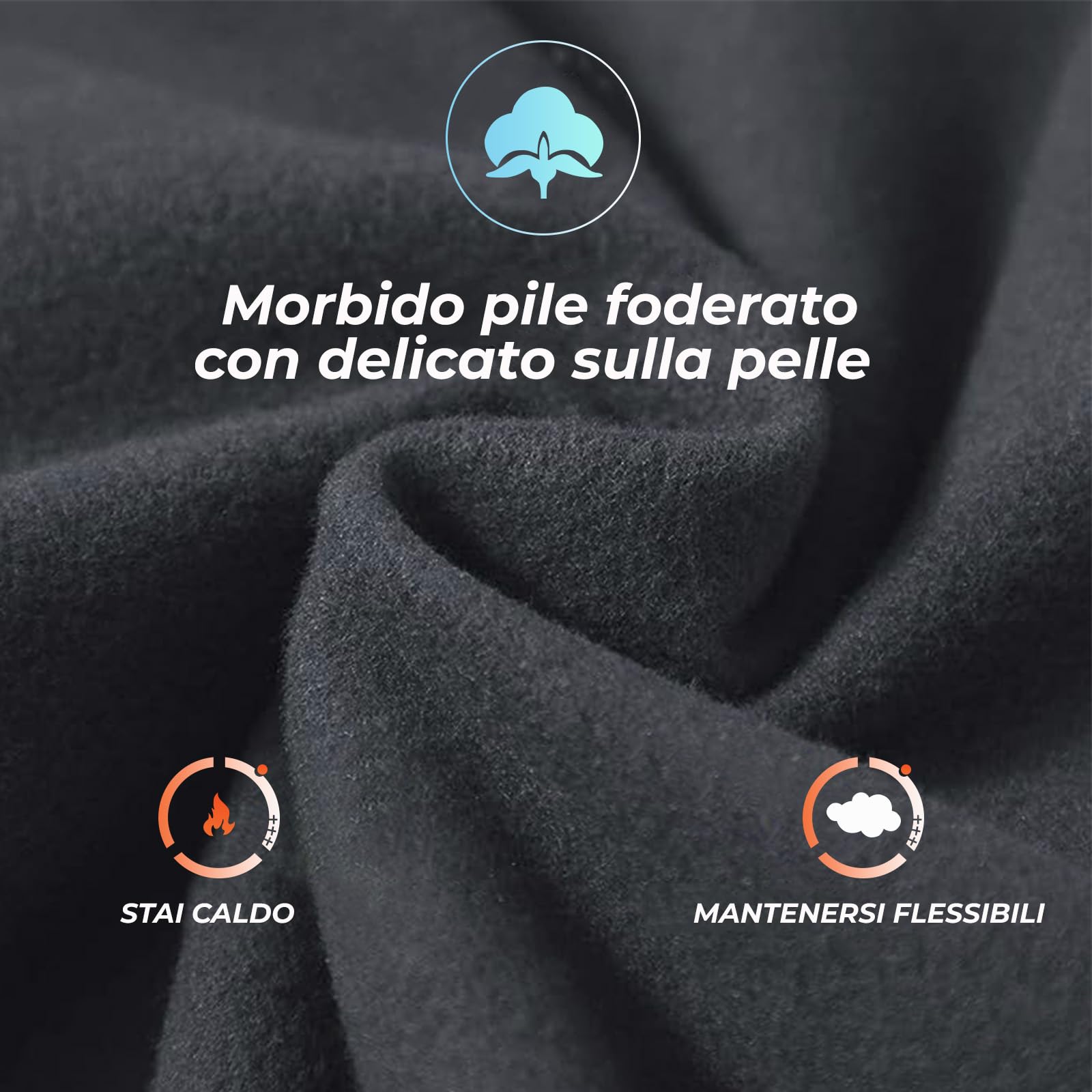 ineepor Pantaloni Tuta Uomo Invernali Pantaloni Termici Sportivi Uomo Felpata Pile Foderato Fleece Joggers Pantaloni Larghi Baggy Cerniera Tasche Laterali