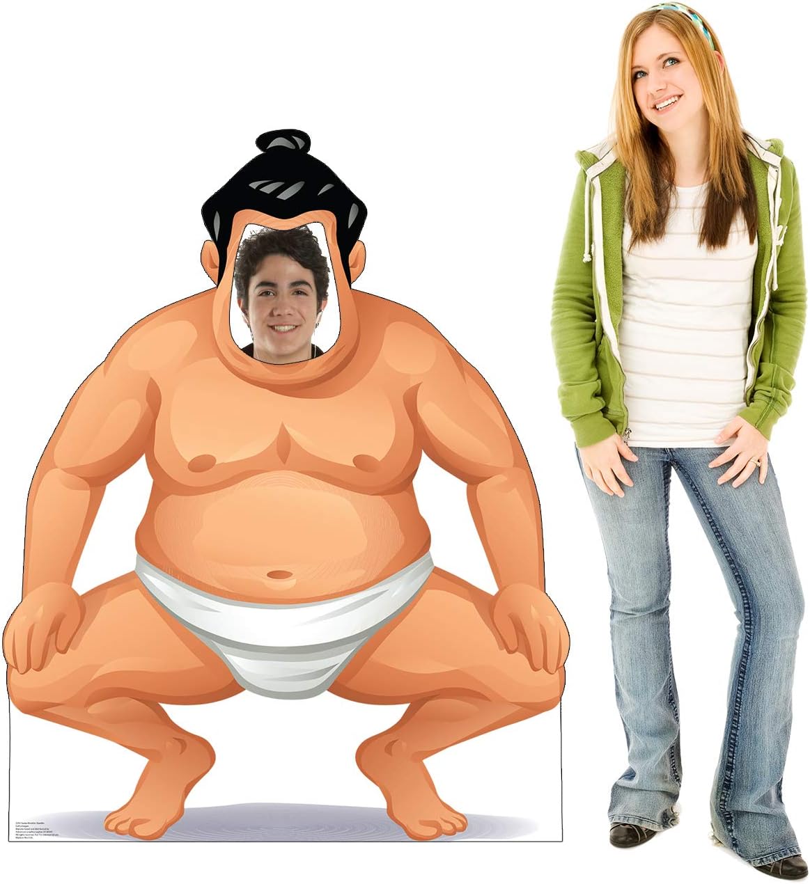 Cardboard People Sumo Wrestler Stand-in Life Size Cardboard Cutout Standup