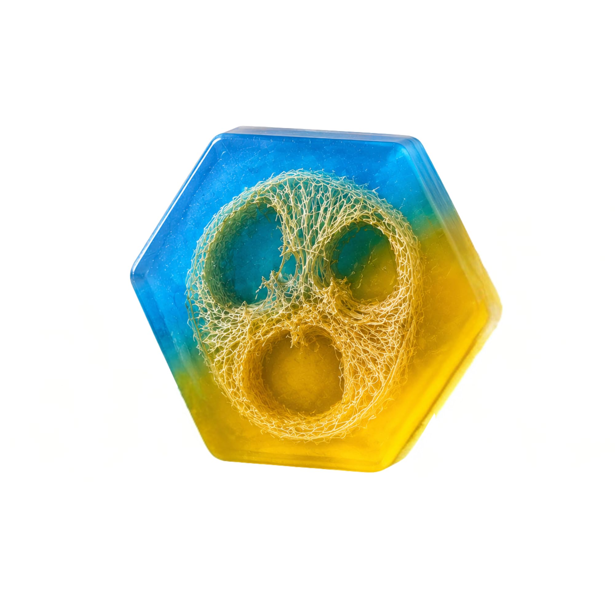 Lemon Mint Loofah Handmade Soap | 115g | Pack of 1 | Gently cleanses, refreshes the skin, and leaves you feeling soft and revitalized.-image-27