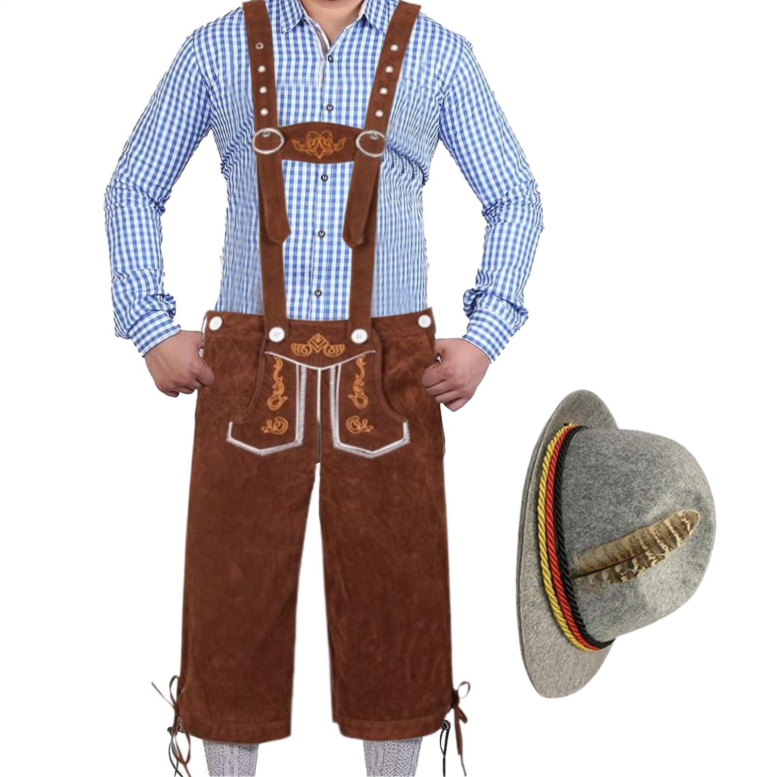 Costume da Oktoberfest da uomo, tradizionale, per feste di birra, per feste musicali, eventi culturali tedeschi, celebrazioni e riunioni di famiglia