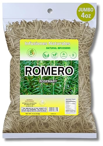 Miniatura 7 de Té de hojas secas de romero entero sueltas de primera calidad, 4 onzas (3.99 oz)  Hoja de Romero Te Herbal Rosmarinus Officinalis  Hecho a mano por