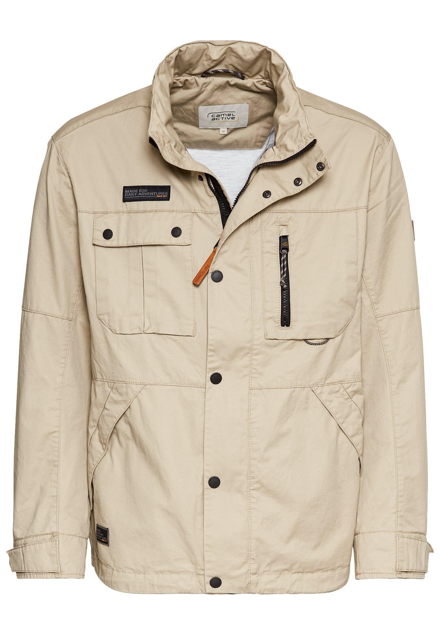 Camel Active Giacca Uomo Beige - Modello 430854-5n07 - Taglia 54 - Giacca Casual Ispirata All'Outdoor E Alla Vita Urbana - 2