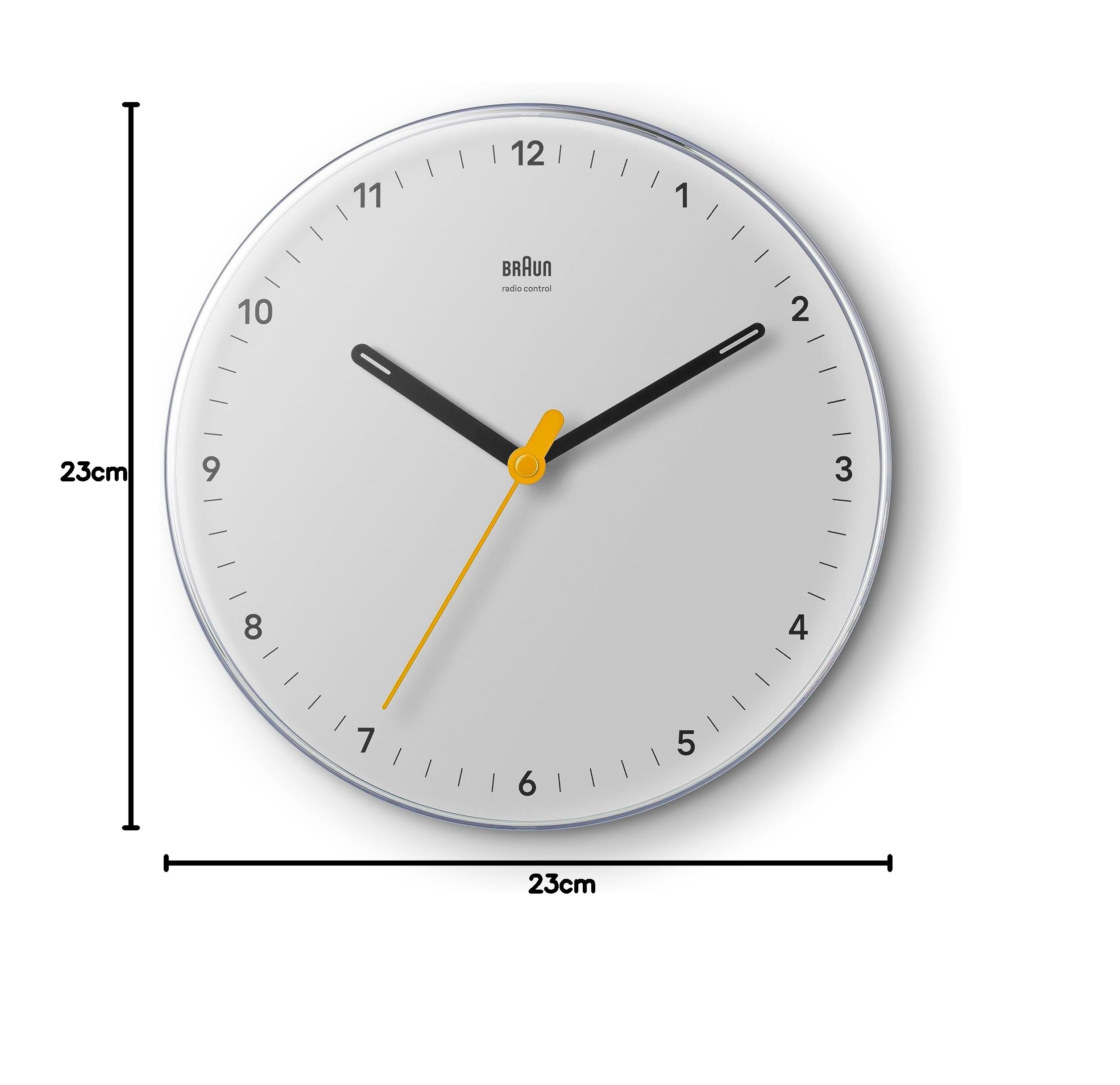 Image secondaire de Horloge Murale Braun Classique Radiocommandée - 23 cm Noir