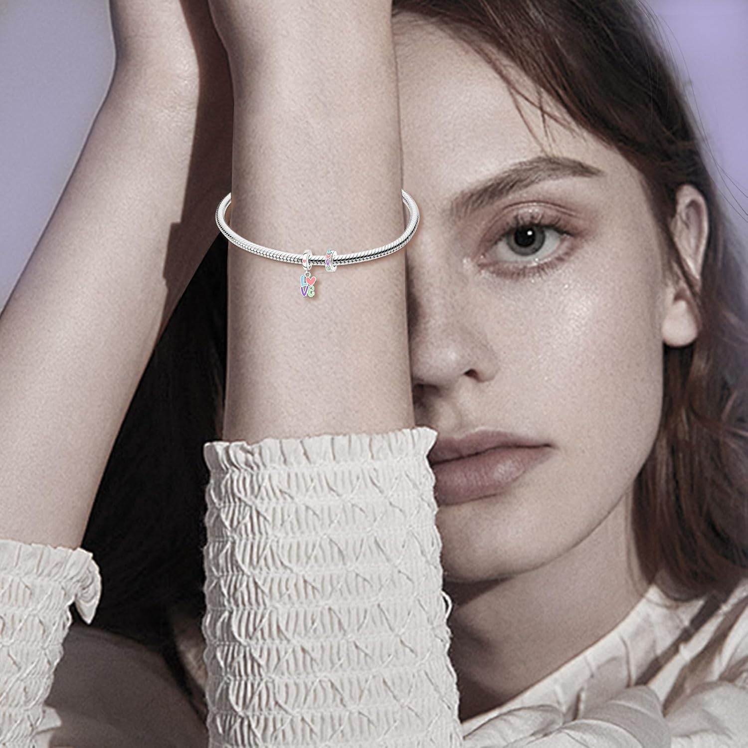 Lovers Love Unlimited Dangle Charms for Women Sterling Silver Pendant for Bracelets Mother's Day Birthday Valentine's Day Christmas Jewelry Gift - Image 4