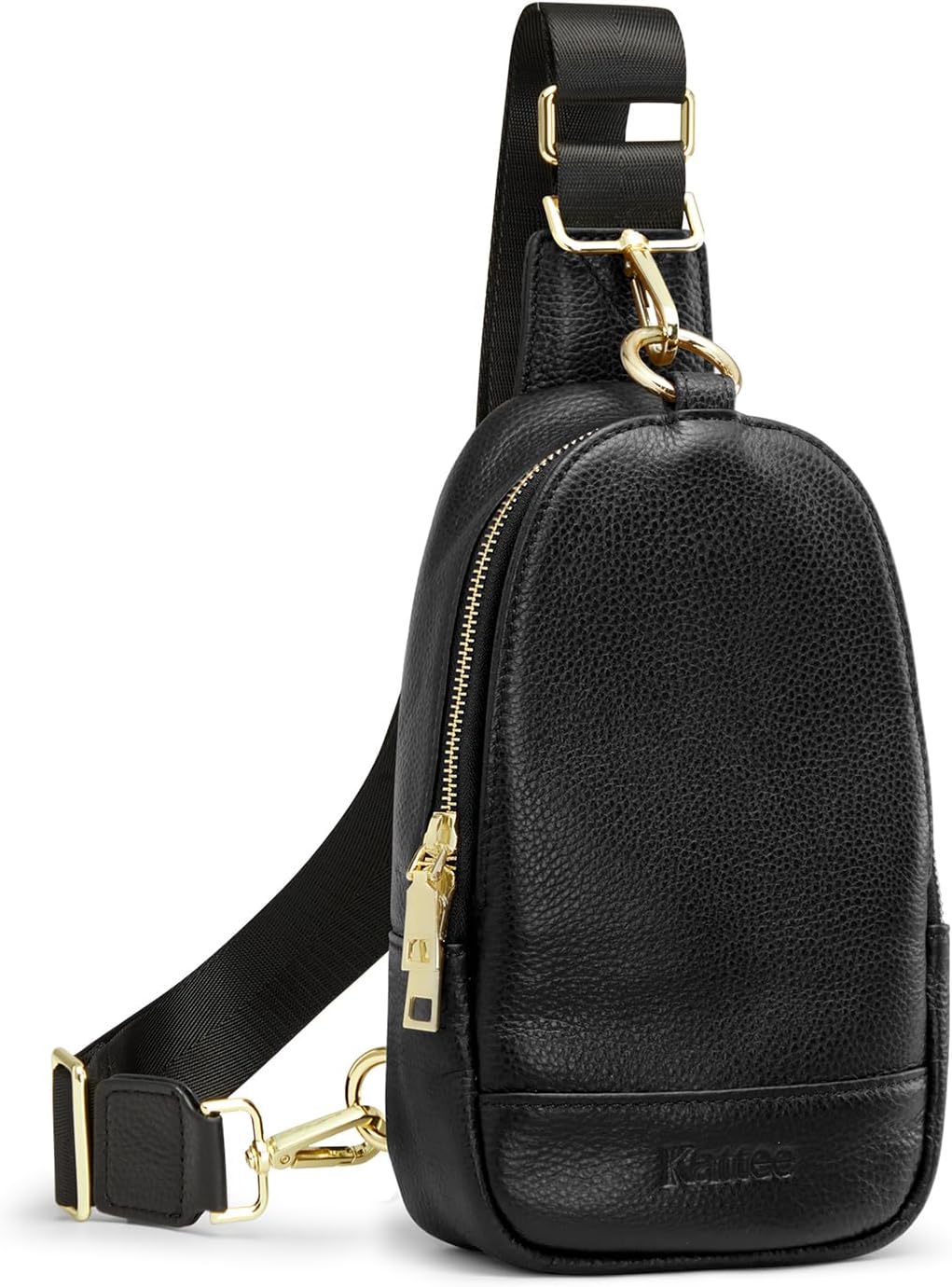 Kattee Leather Sling Bag for Women, Womens Leather Fanny Crossbody Purse for Travel,Small Sling Bag with RFID Blocking | Small, with RFID Blocking